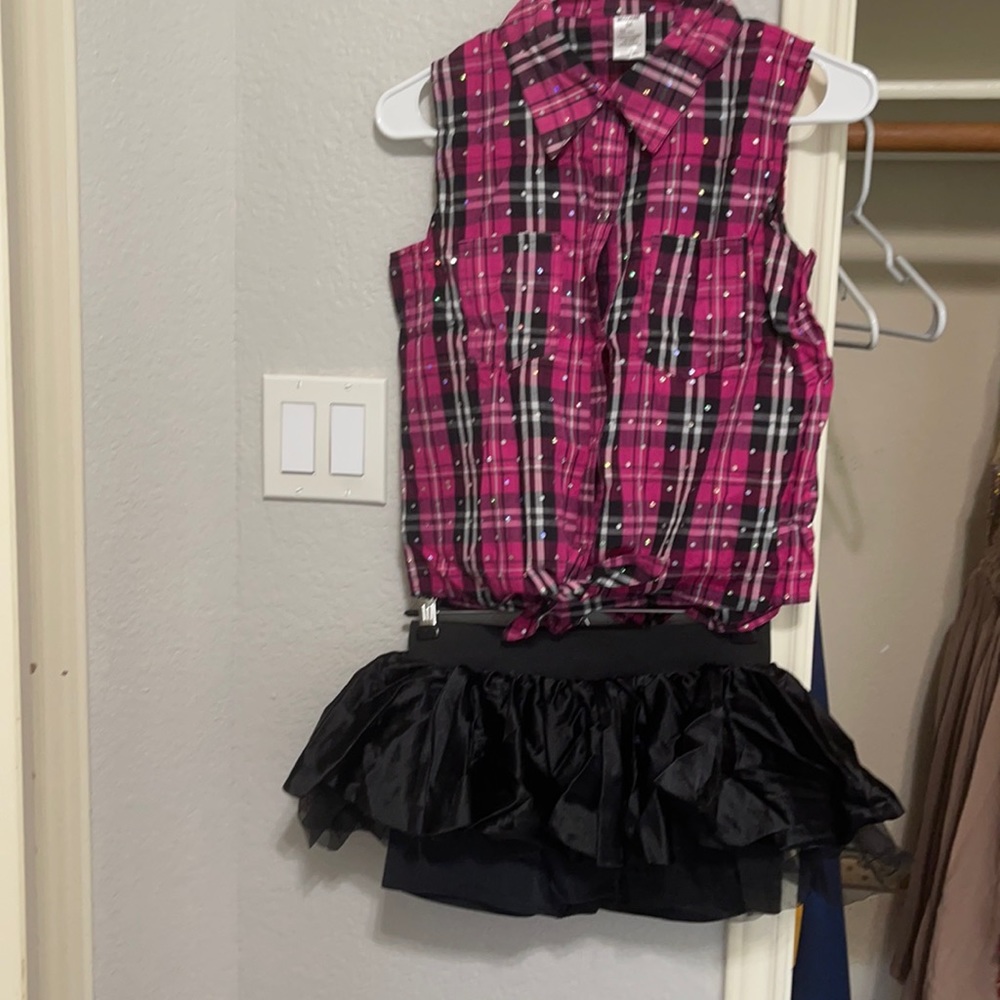 Weissman shirt, balera tutu with shorts